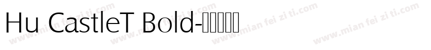 Hu CastleT Bold字体转换